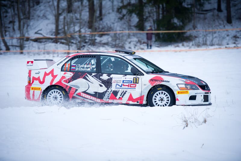 Mitsubishi Lancer Evo IX rally car