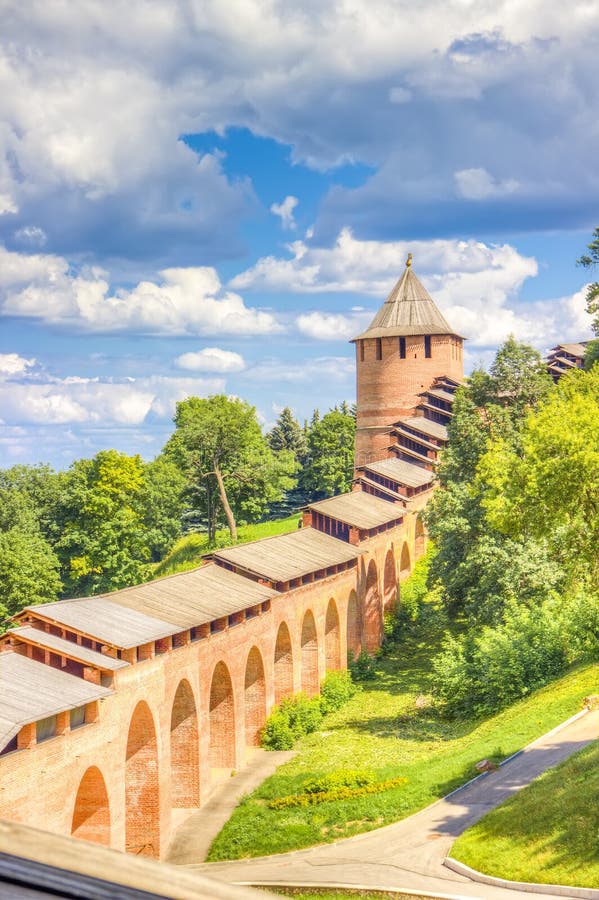 Mitt Nizhny Novgorod för bästa sikt royaltyfri foto Mitt Nizhny Novgorod för bästa sikt royaltyfri foto