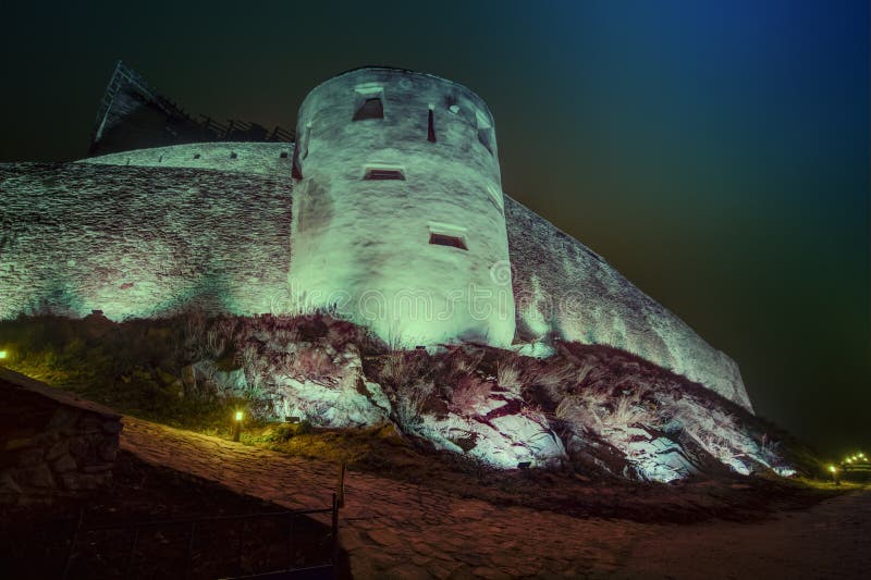 Mittelalterliche Deva Fortress in Europa, Rumänien stockfotografie Mittelalterliche Deva Fortress in Europa, Rumänien stockfotografie