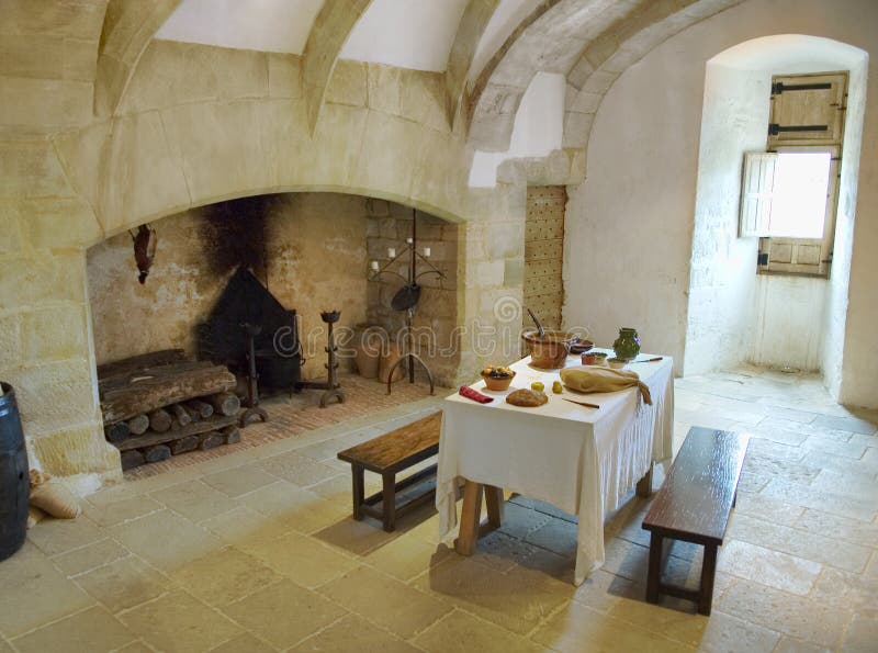 Mittelalterliche Schloss-Küche