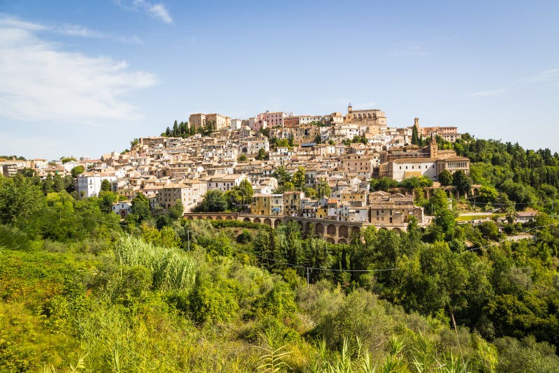 Mittelalterliche Stadt Loreto Aprutino Abruzzo Italien Stockfoto