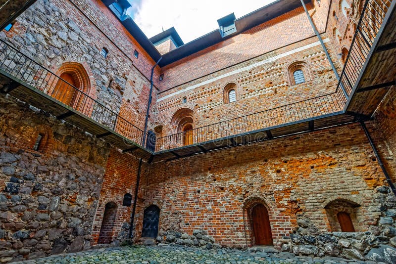 Mittelalterliches Schloss stockbild Mittelalterliches Schloss stockbild