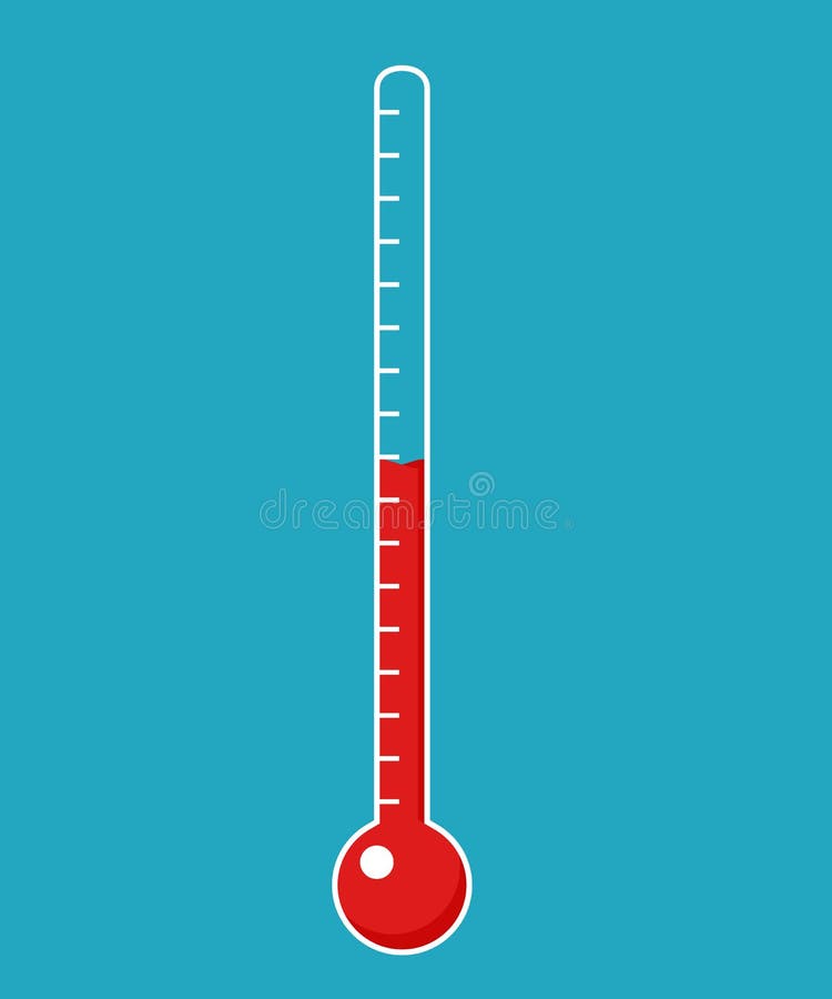 Thermometer Für Temperaturmessung Des Menschlichen Körpers Und Der Luft  Vektor Abbildung - Illustration von einheit, messen: 100138547