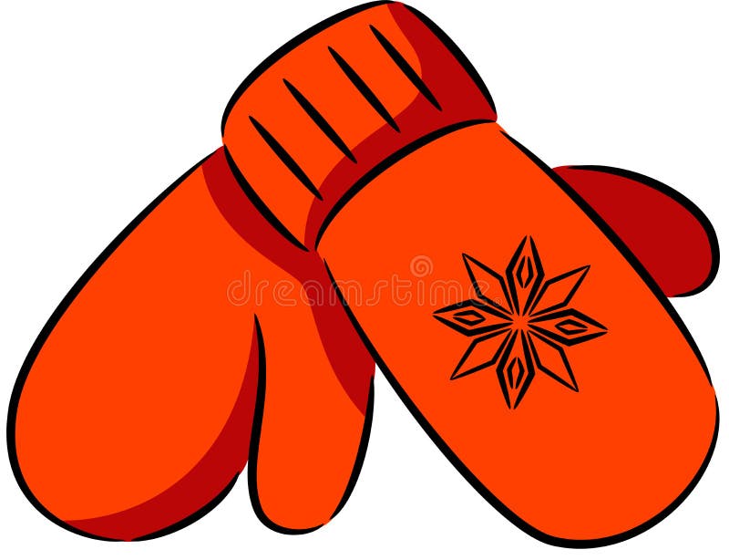 Mittens stock vector. Illustration of cold, retro, clothing - 47406005