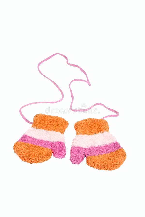 Mittens/luvas do bebê com listras imagem de stock royalty free Mittens/luvas do bebê com listras imagem de stock royalty free