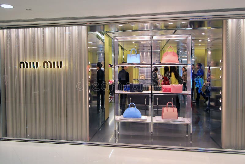 Miu Miu shop in Hong Kong editorial photo. Image of tsim - 36611001