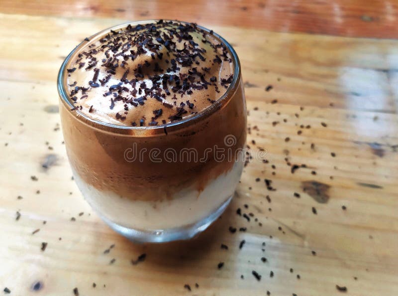 Mix of Chocolate, Milk, and Coffee in the Afternoon Stock Image Image