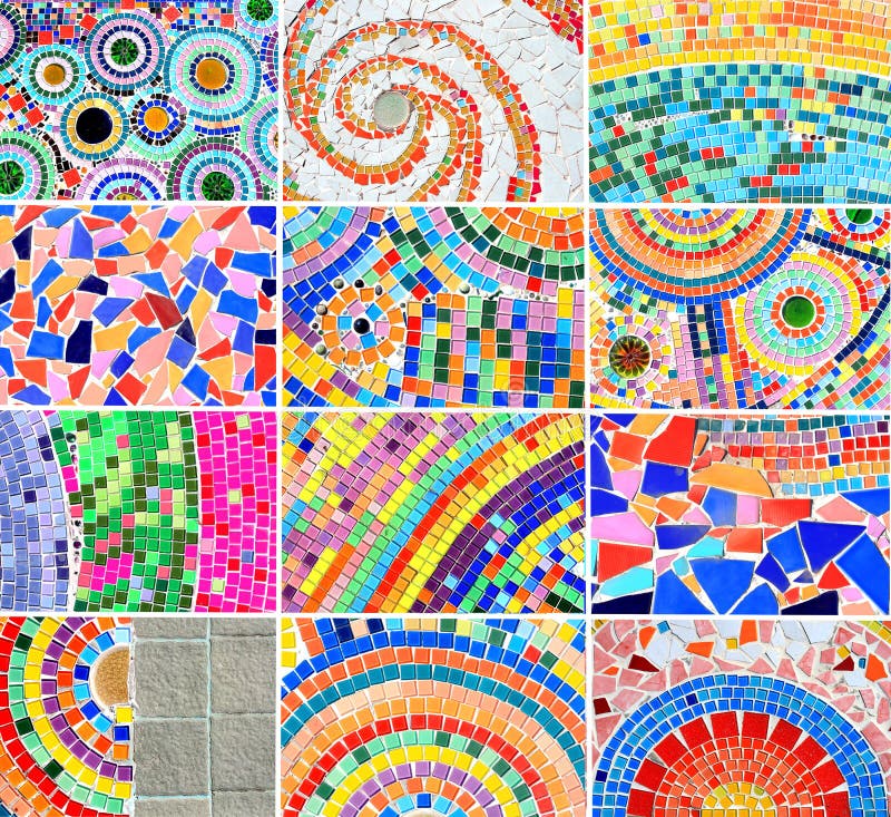 Mix Colorful mosaic background