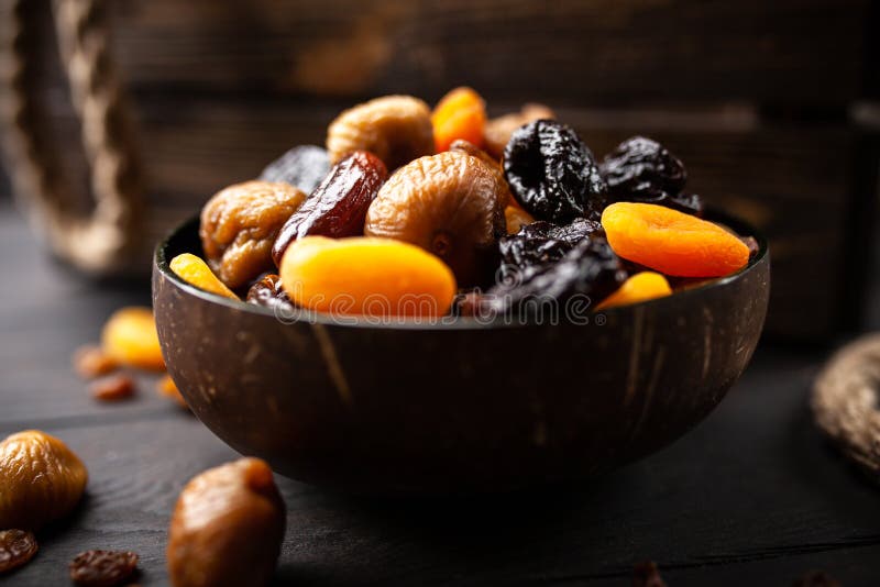 A mix of dried fruit stock photo. Image of apricot, delicious 117322574