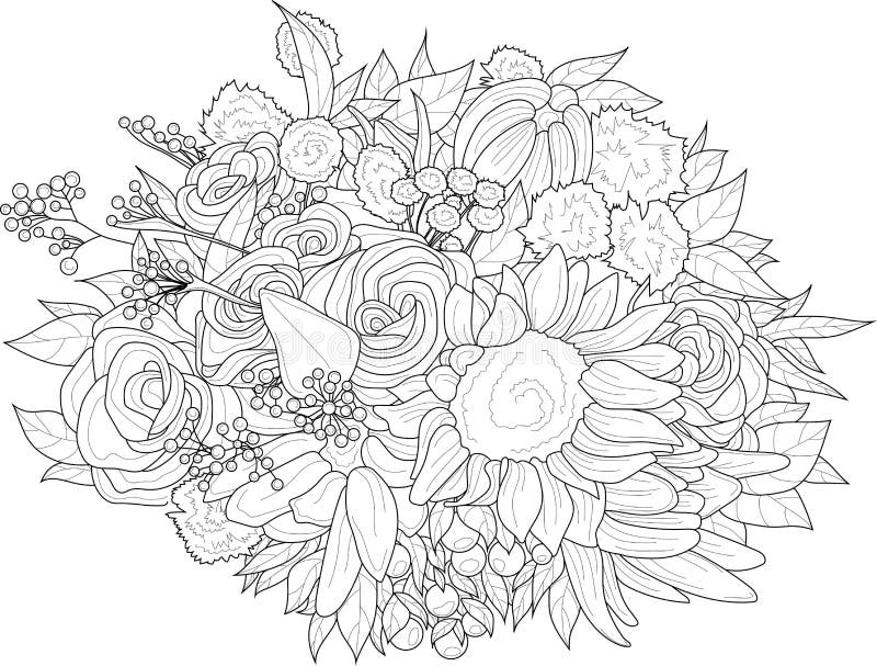 Flowers Coloring Paper