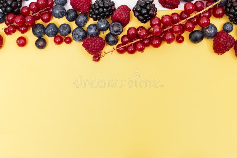 Mix of fruit berries stock image. Image of market, blueberries 182581435