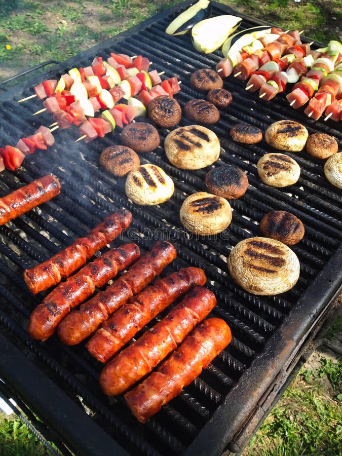 Mix grill stock image. Image of vegetables, grill, stake 38372183