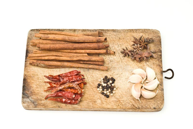 Mix herb on cutting board stock image. Image of macro 25833431