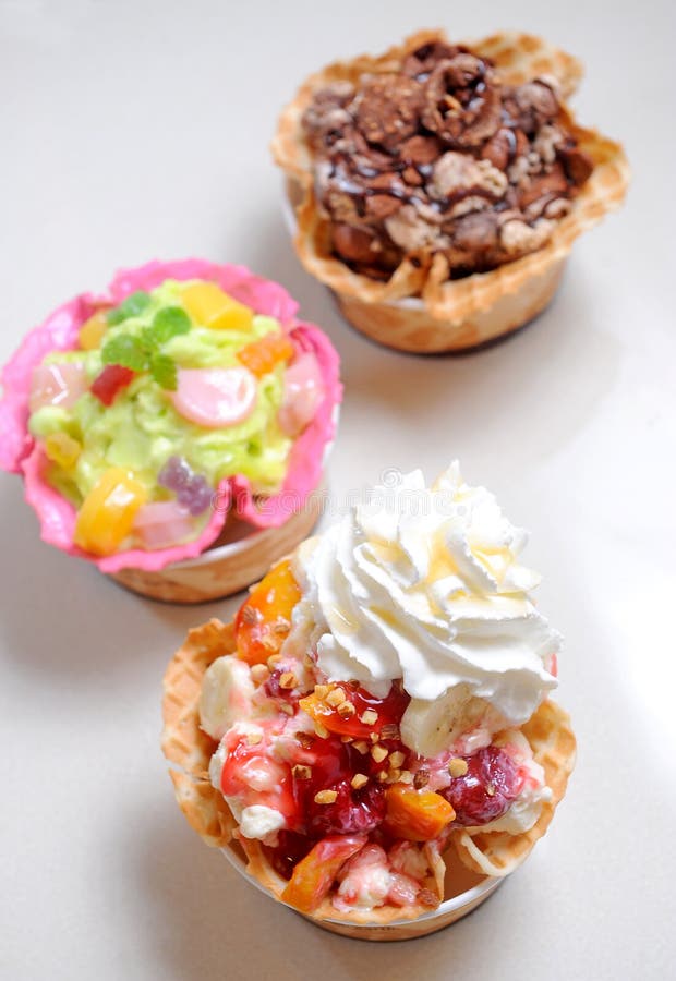 Mix ice cream stock photo. Image of chocolate, closeup 19976812