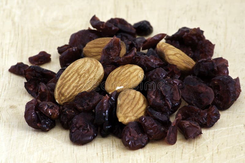 Mix of Raisins and Almond Nut Stock Image Image of heap, nutritious