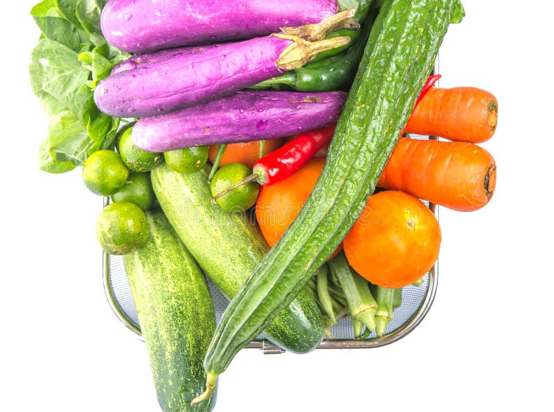 Mix Tropical Vegetables Isolated VI Stock Photo Image of background