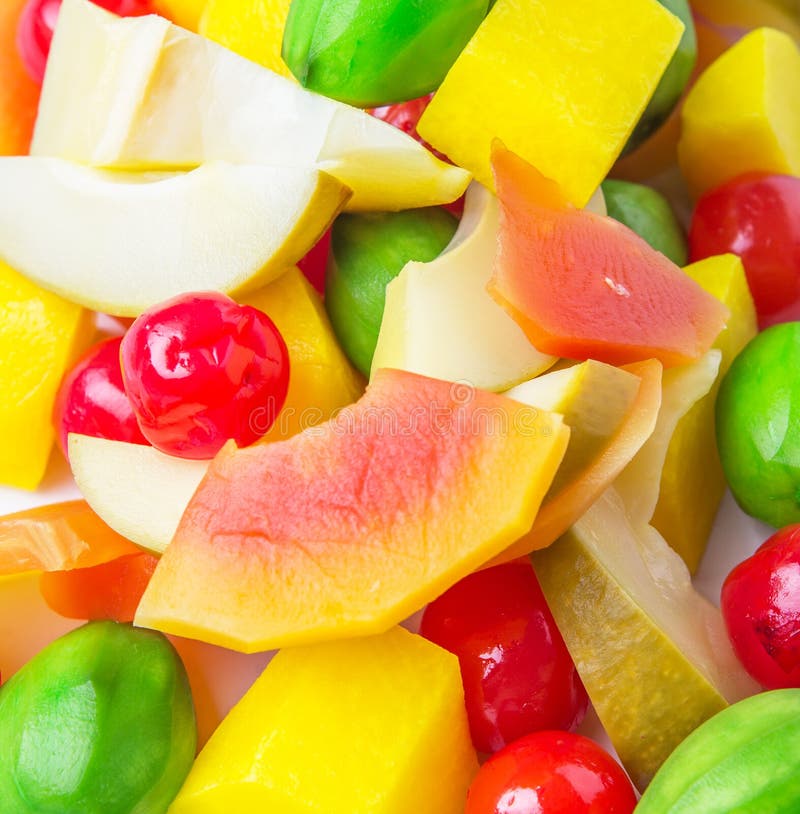Mix Variety of Pickled Fruit X Stock Photo Image of sour, mango 52440468
