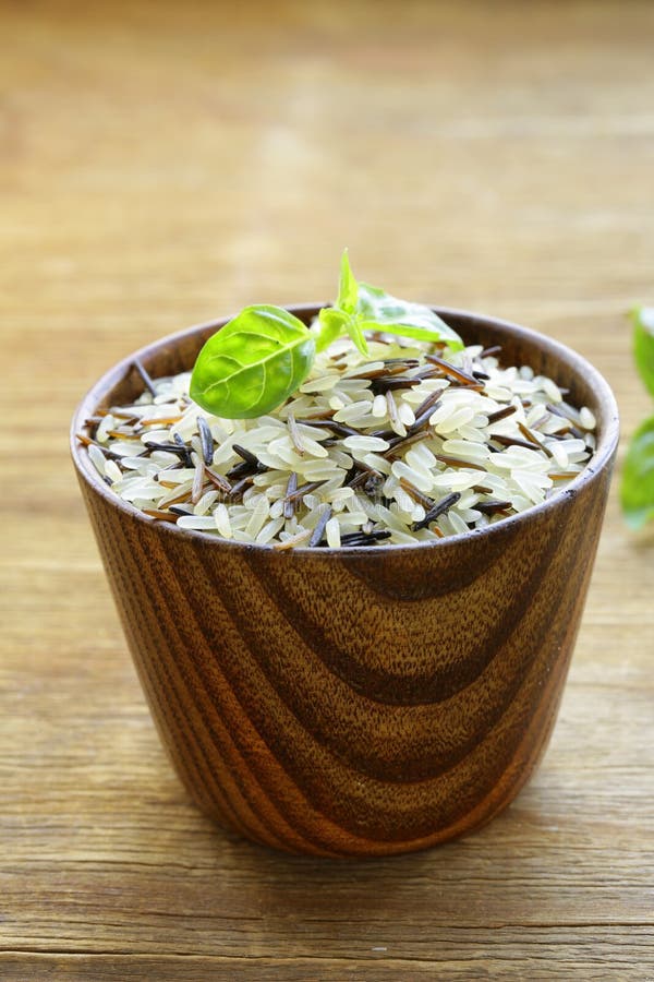 Mix of Wild Black and White Rice Stock Image Image of cereal, organic
