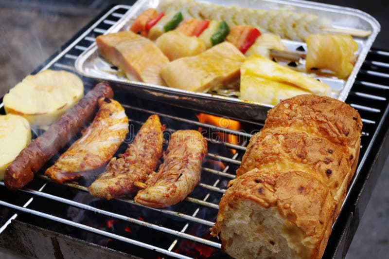 Mixed barbecue grill