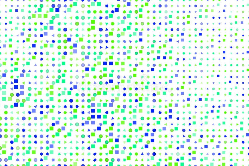 Pattern shape, background or texture for design. Artistic, pixel, backdrop & square. vector illustration