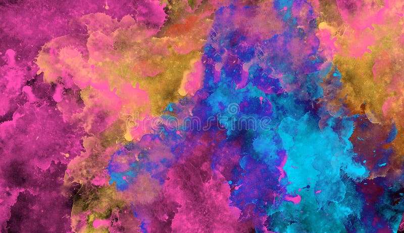 Mixed colorful abstract background. Watercolor concept art vector illustration Mixed colorful abstract background. Watercolor concept art vector illustration