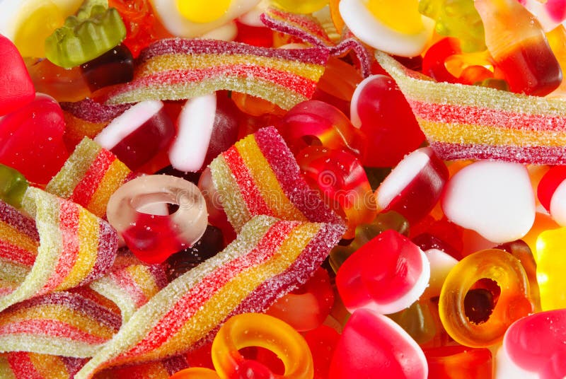 Mixed Colourful Fruit Candies Background Stock Image Image of multi