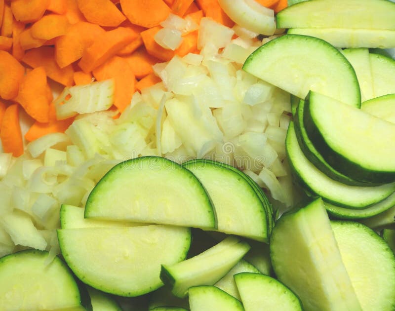 Mixed and Cut Vegetables, Diagnonal Stock Image Image of cutting