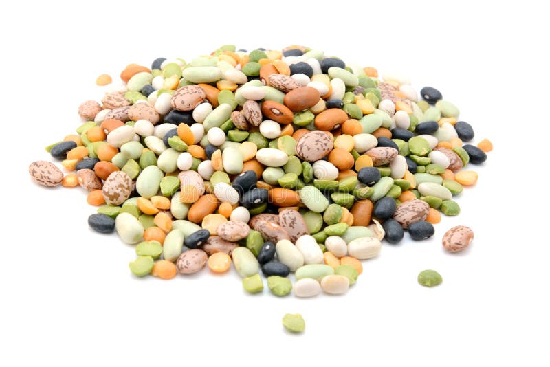 Mixed dried beans and peas stock photography Mixed dried beans and peas stock photography
