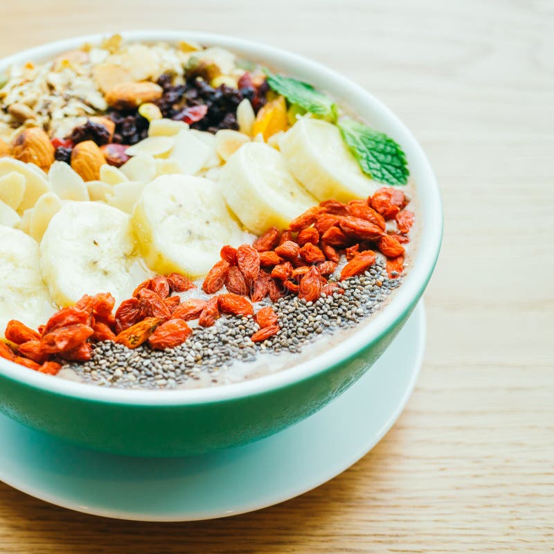 Mixed Fruit with Muesli and Granola Stock Image Image of diet, fresh