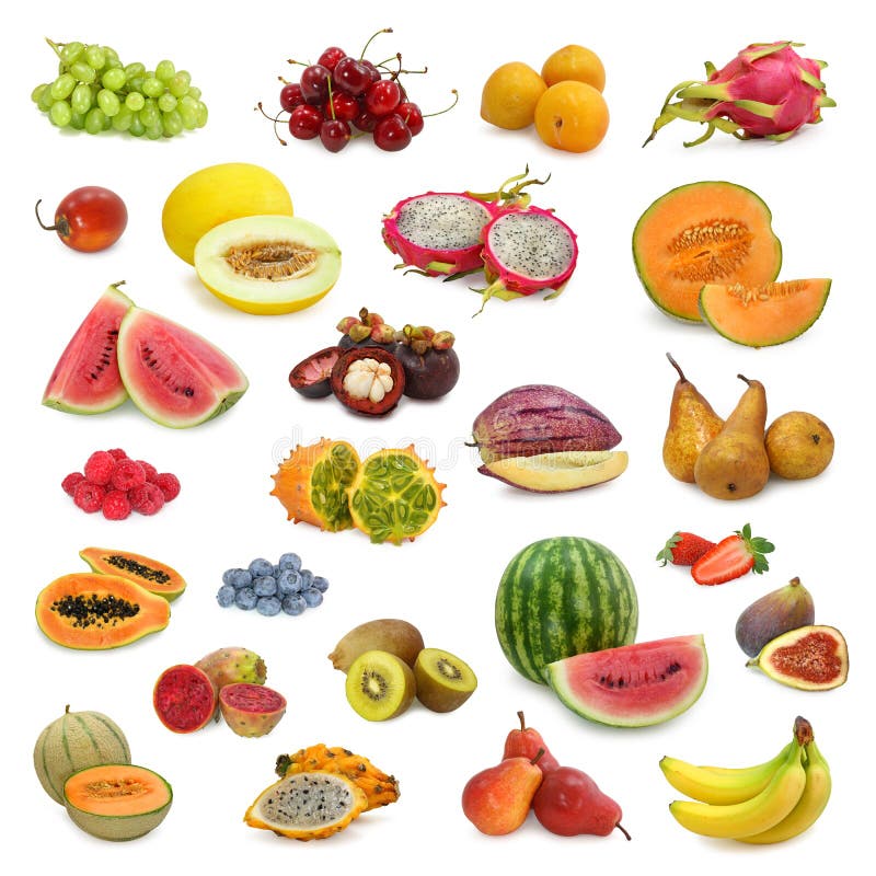 Mixed fruits collection stock image. Image of raspberries 5276055
