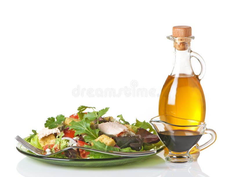 Mixed Greens Salad With Oil And Vinegar