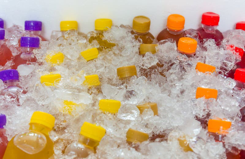 Mixed Ice Cold Juice Bottle Stock Image Image of fresh, cola 44411675