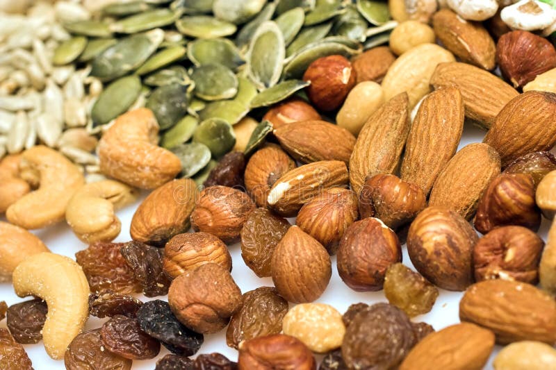 Mixed nuts royalty free stock images