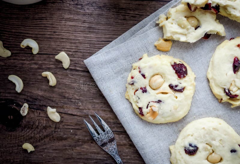 Mixed Nuts Cookies and Folk. Stock Image Image of view, baked 111652331