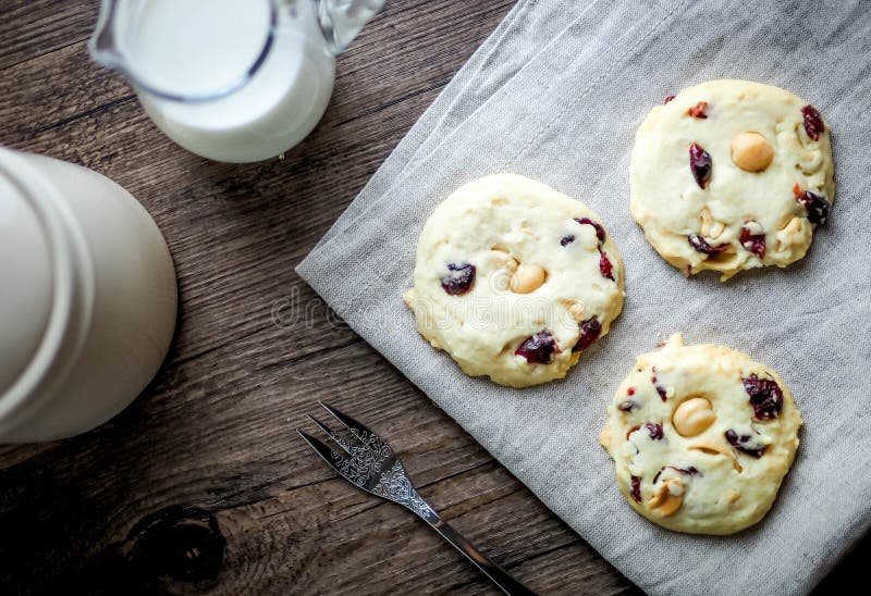 Mixed Nuts Cookies and Folk. Stock Photo Image of cake, tradition