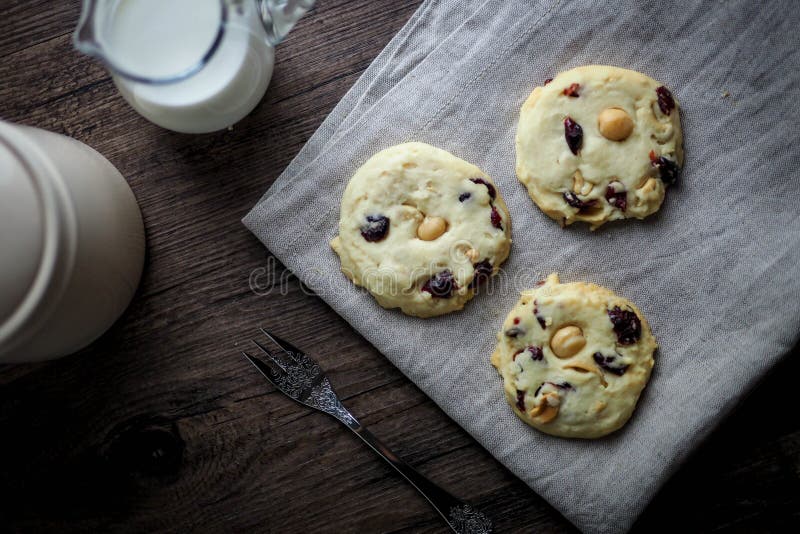 Mixed nuts cookies. stock photo. Image of baked, cereal 110541254