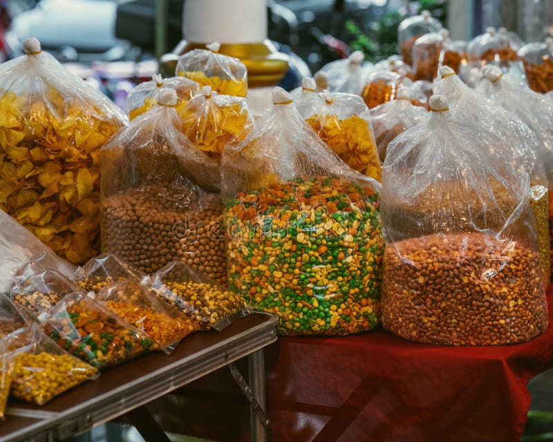 Mixed Nuts for Sale at the Indian Local Market Stock Photo Image of