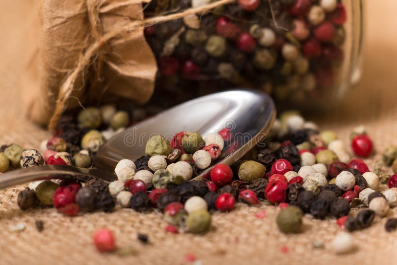 Mixed peppercorns stock photo. Image of ingredients, mixture 58112866