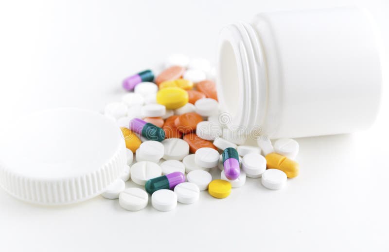 Mixed pills royalty free stock photography