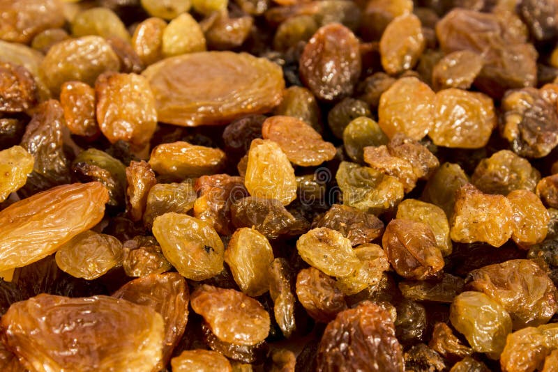 Mixed Raisins of Different Colors Close Up Stock Image Image of close