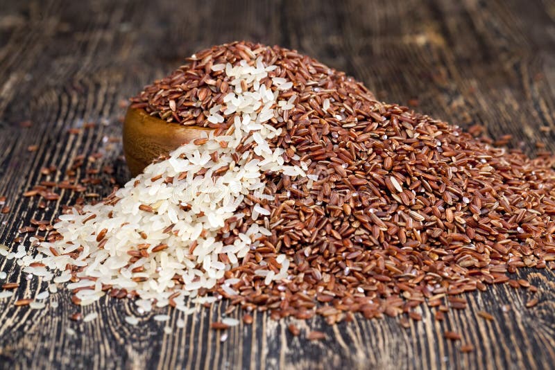 Mixed Rice of Several Types before Cooking Stock Photo Image of