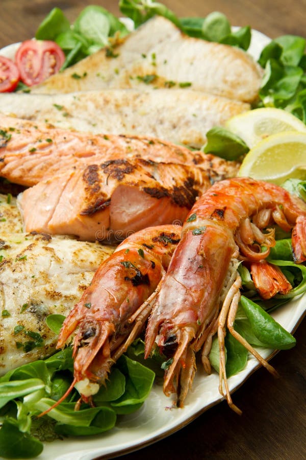 Mixed Seafood Grill Stock Photos Download 962 Royalty Free Photos