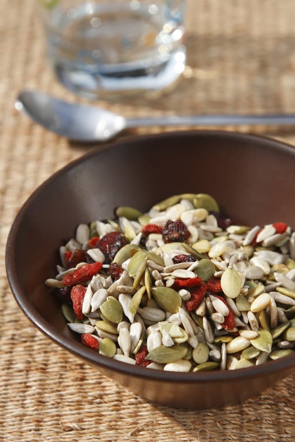Mixed Seeds Cereal for Healthy Breakfast Stock Image Image of