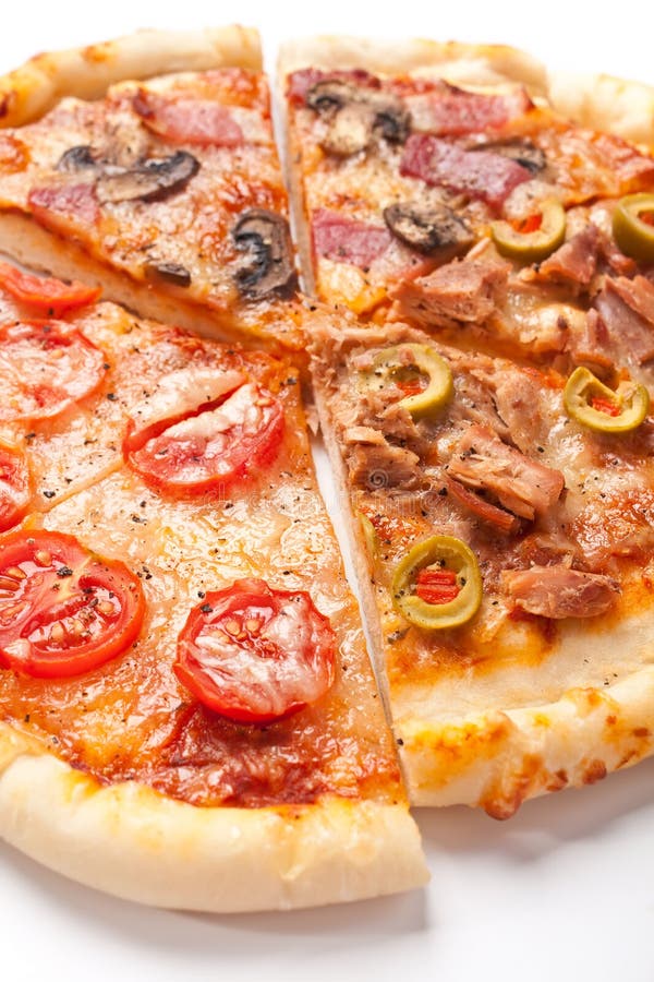 Seafood pizza stock photo. Image of cheese, dough, piece 8275154