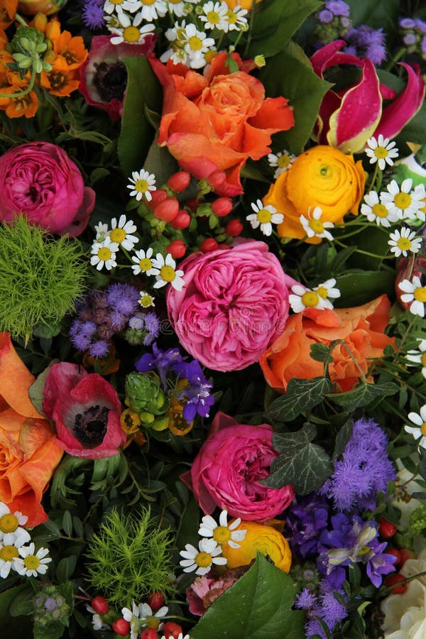 Mixed spring bouquet stock photo. Image of petal, purple 30475164