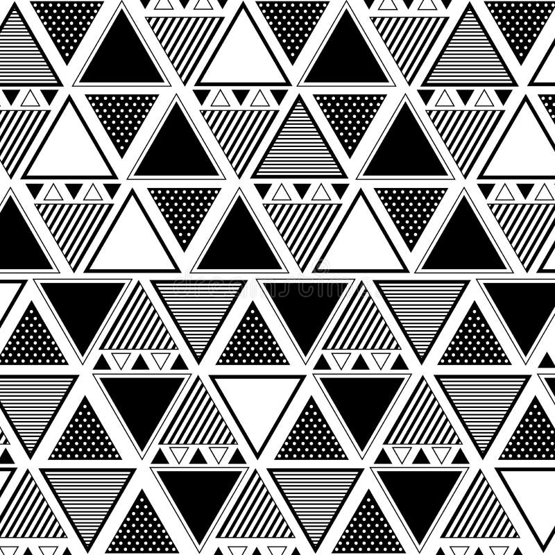 Mixed Triangle pattern vector illustration