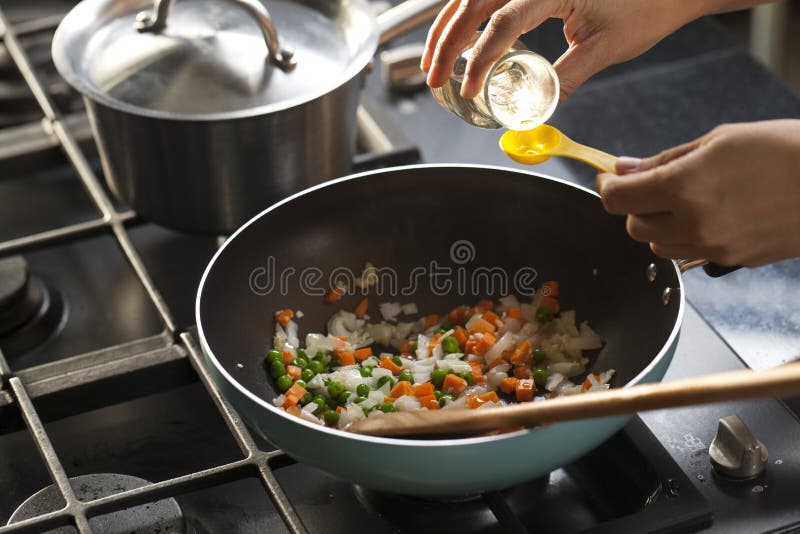 Mixed vegetable on stove stock image. Image of vegan 60862179