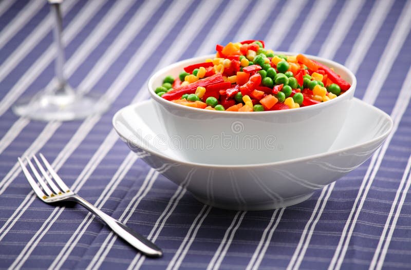 Mixed vegetable salad stock image. Image of meal, healthy 4443553