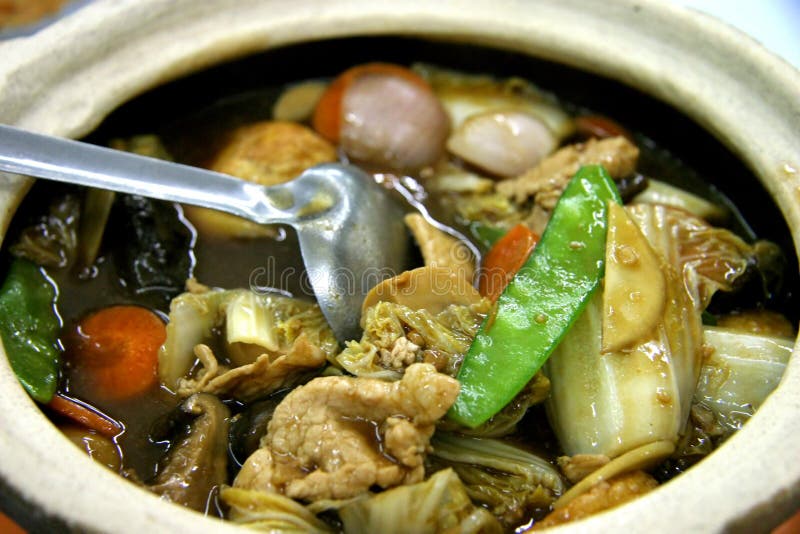 Mixed vegetables hot pot