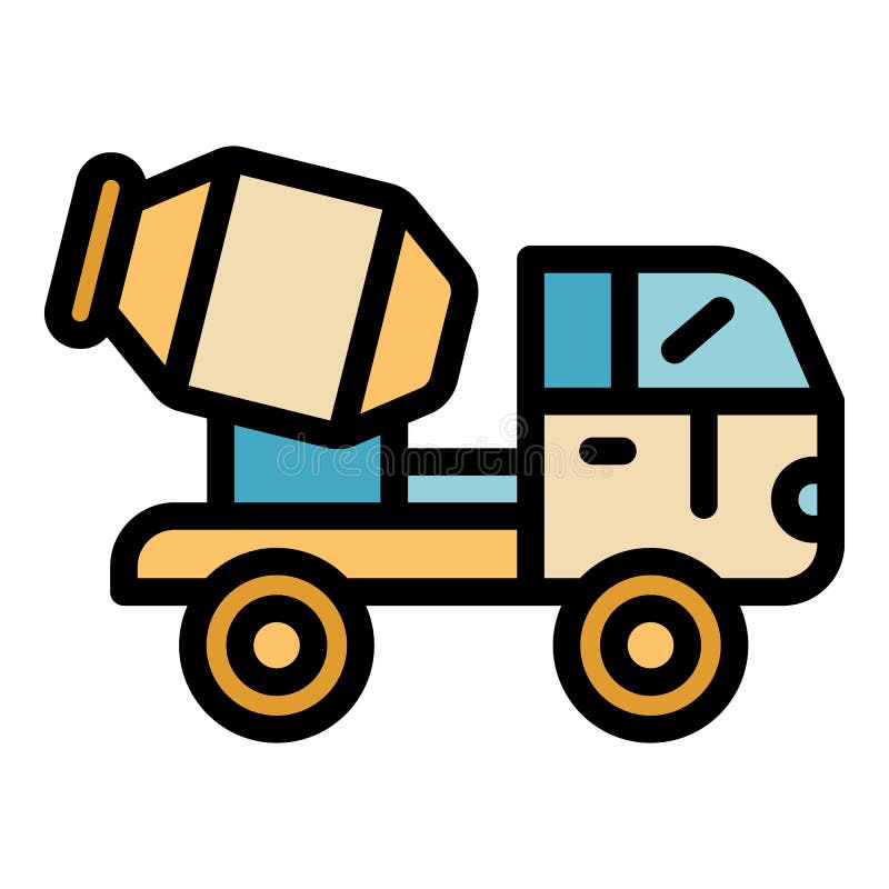 Mixer machine icon color outline vector vector illustration